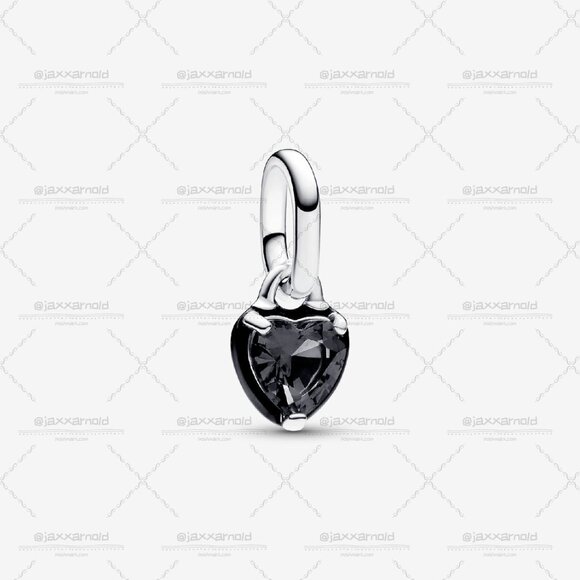 Pandora ME Black Chakra Heart Mini Dangle Charm - Picture 1 of 6